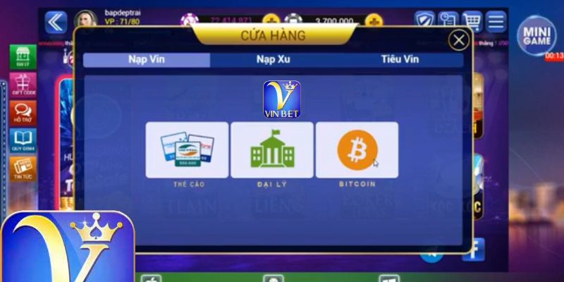 Nạp rút tiền nhanh gọn tại Vinbet